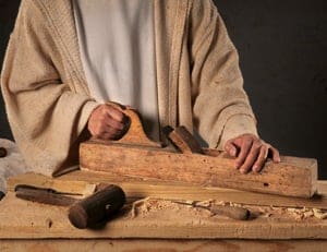 Jesus With Wood Plane