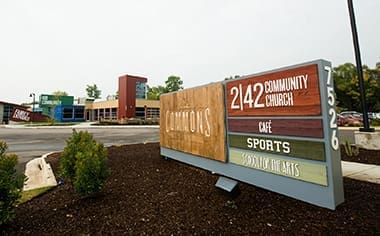 2|42 Community Church, Brighton, Michigan, more than doubled in size during the year after moving into a new facility.
