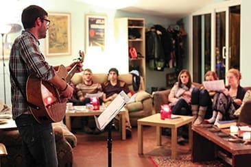 Great worship music at Canvas in Birmingham, England, attracts students at every level of faith.