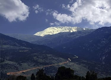 Mount Hermon stands in the distance.