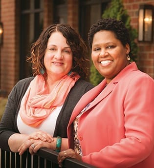 Hasandra Heyward (right) and Breia Loft are coleaders of the Women