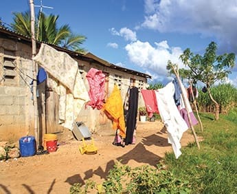 A Haitian refugee camp in the Dominican Republic.