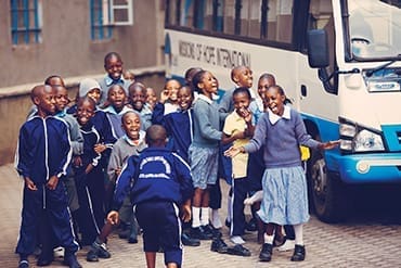 Christian Missionary Fellowship partnered with Missions of Hope International, led by Mary Kamau (top right) and her husband, Wallace, in 2004. MOHI began with a preschool for 50 children in the Mathare Valley slum of Nairobi, Kenya, but since has added 16 schools serving a total of 12,500 children. 