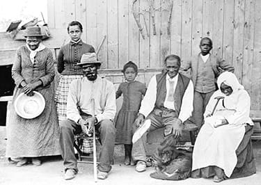 Harriet Tubman (far left) was the most famous 