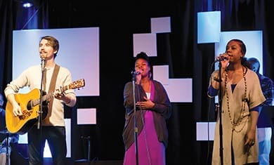 Cityline Church, whose worship team is shown above, has a long association with Parkcrest Christian Church. As the Lakewood campus, it grew multiculturally and multigenerationally, and earlier this year it took a new name