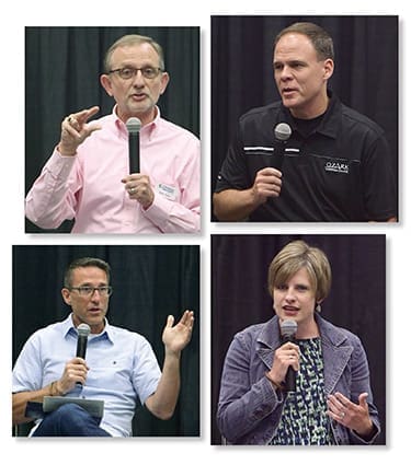 (Clockwise from top left) Mark Taylor, Matt Proctor, Jennifer Johnson, and Ben Cachiaras