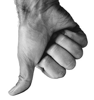 Thumb Pressing Down