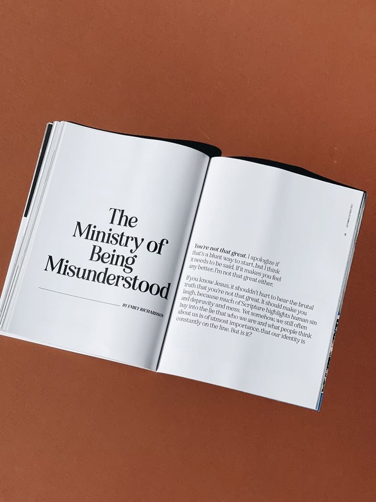 The Ministry of Being Misunderstood