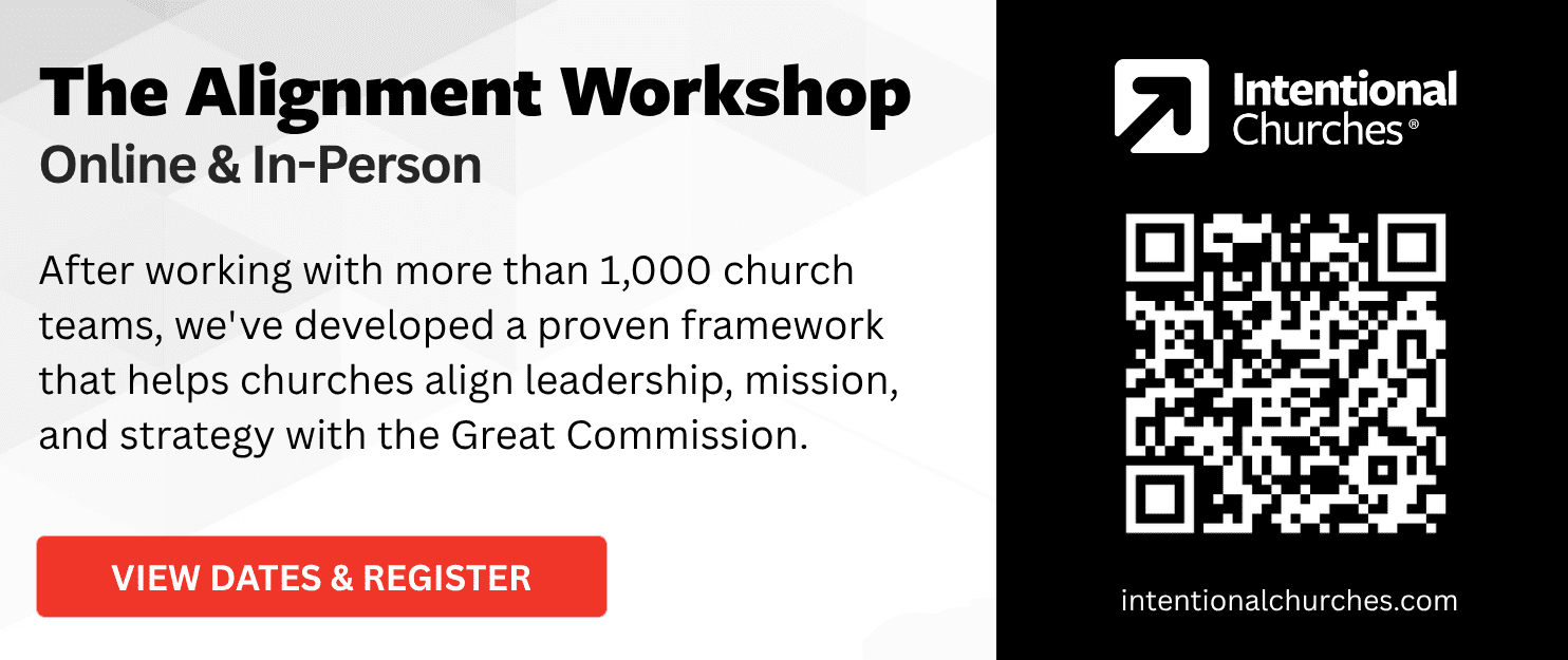Intentional Churches Alignment Workshop Ad