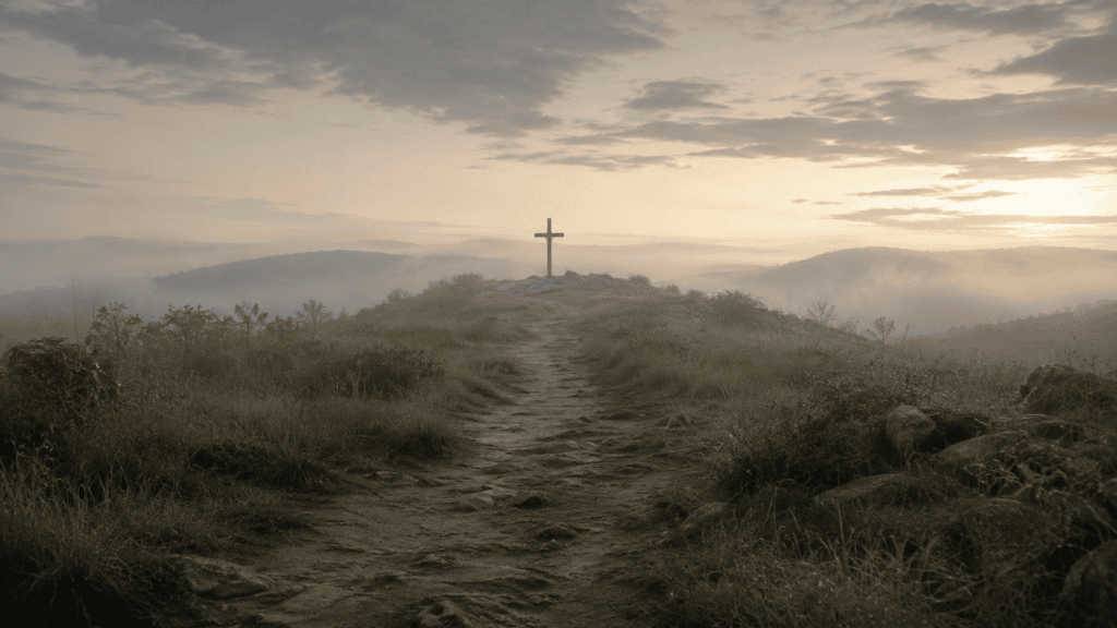 loneliness of Christ on the cross